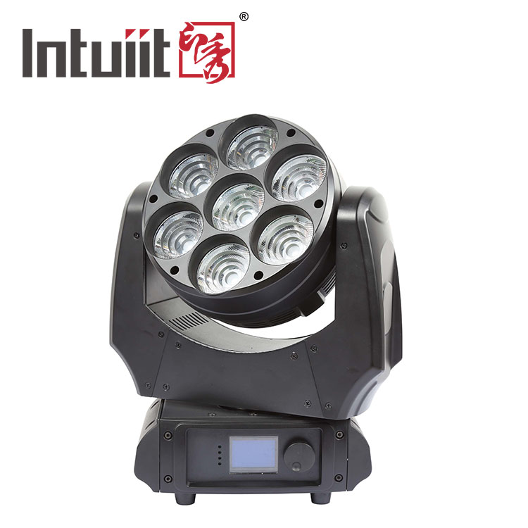 7pcs 40w DMX Beam Wash Zoom 4in1 RGBW 7x40w Mini Beam LED Moving Head Light | XY-017B