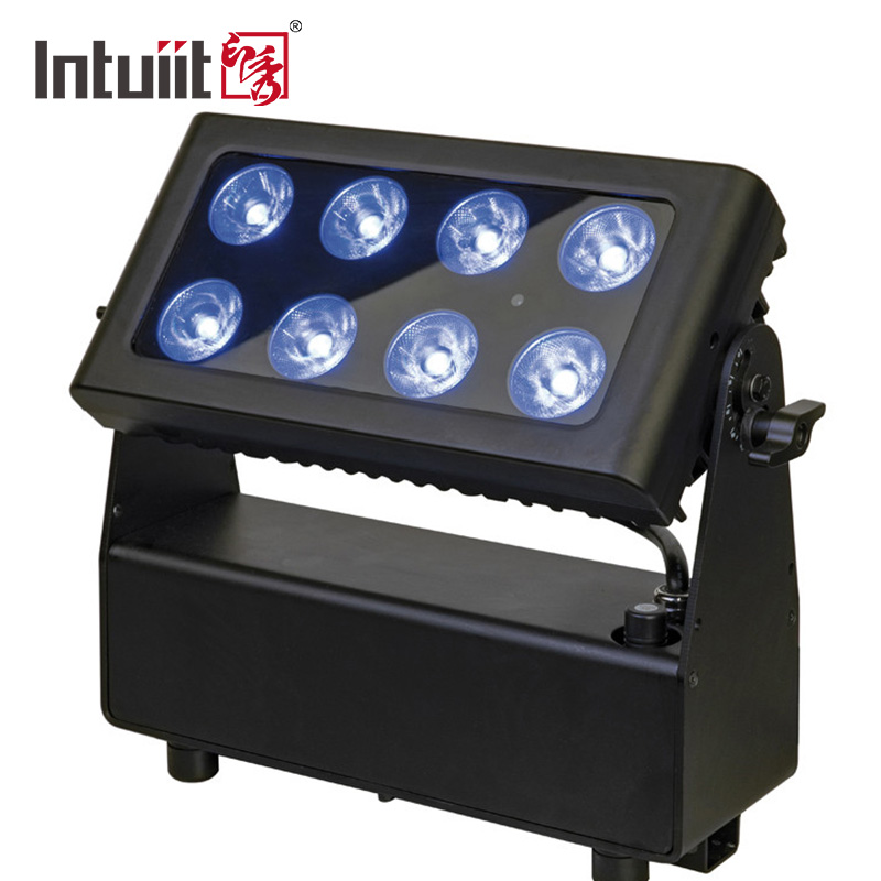 RGBW 8*15W 4-in-1 dmx IP65 Waterproof Battery Powered LED wall washer City Color Lights | DC-100P