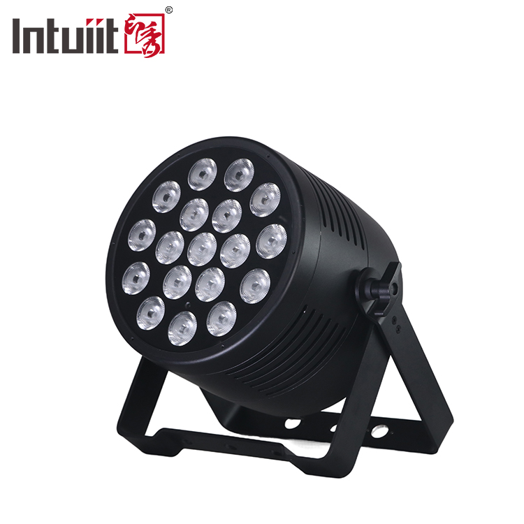 DJ Light 18pcs 20W 6IN1 RGBWA-UV Flat Par Outdoor Architectural Wash Light IP65 18x20W LED Waterproo