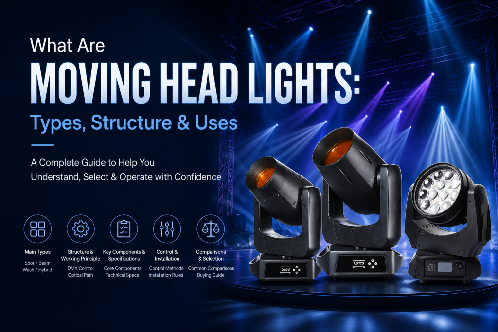 What Are Moving Head Lights: Types, Structure & Uses