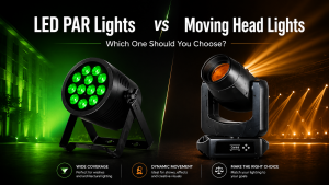 LED PAR lights vs moving head lights