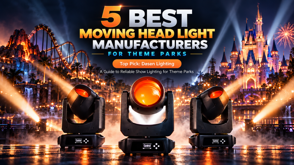 5 Best Moving Head Light Manufacturers for Theme Parks