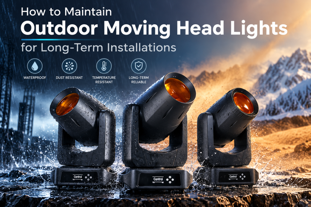 How to Maintain Outdoor Moving Head Lights for Long-Term Installations
